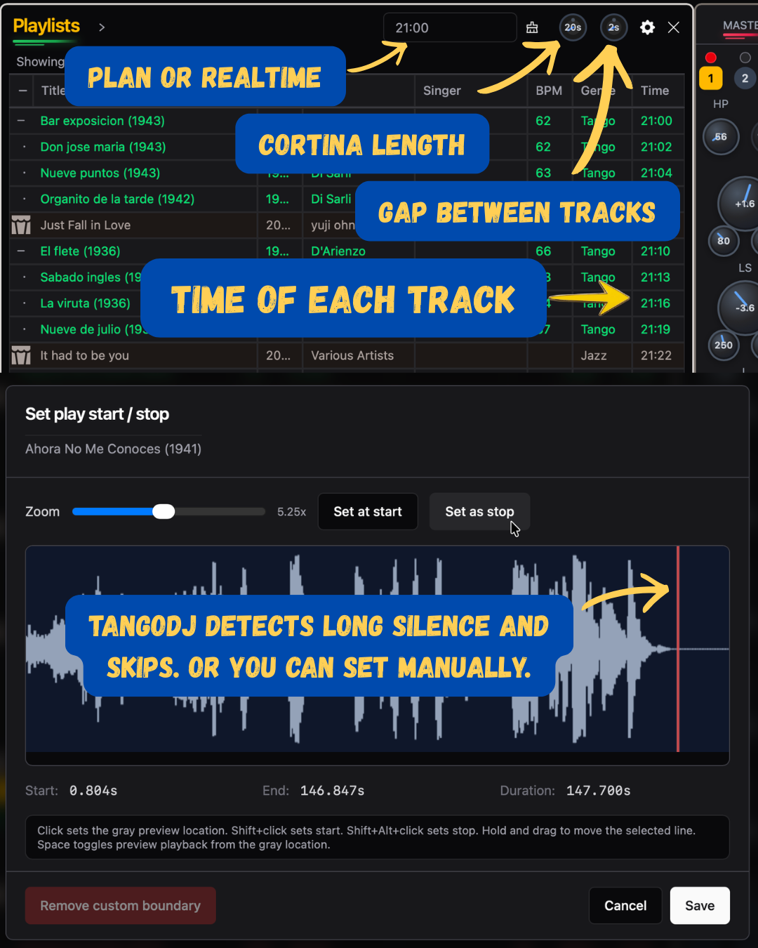 Schedule your playlist perfect to second
